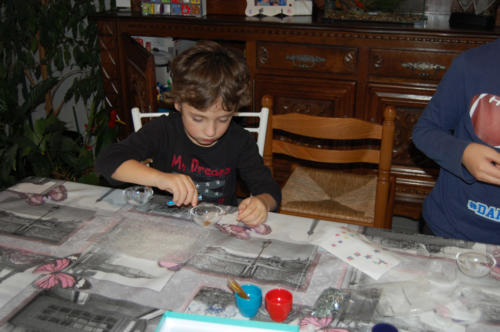 Lucas met des paillettes