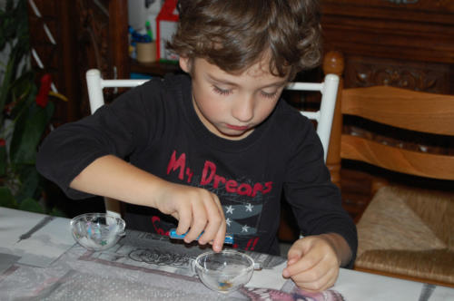 Lucas met des paillettes