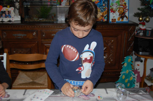 Quentin ferme la première boule