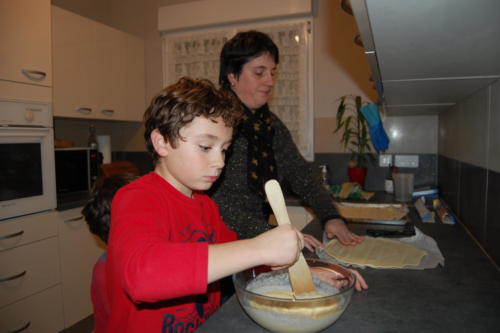 Préparation de la frangipane