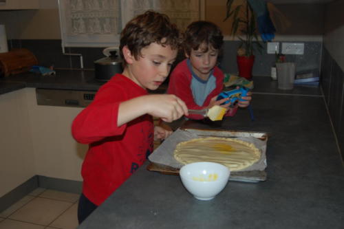 On peint avec un jaune d'oeuf