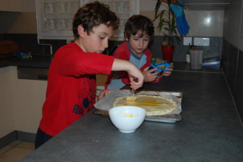 On peint avec un jaune d'oeuf